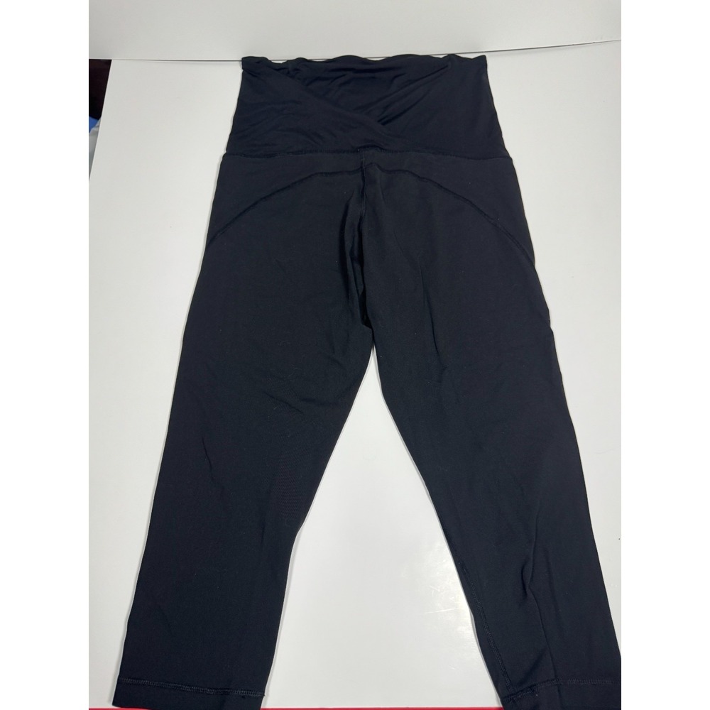 Isabel Maternity by Ingrid & Isabel Crop Leggings Womens Large Black Athleisure